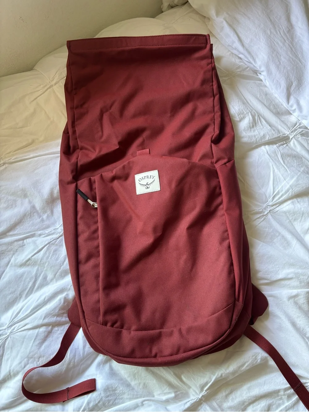 OSPREY Roll-Top Backpack in Burgundy